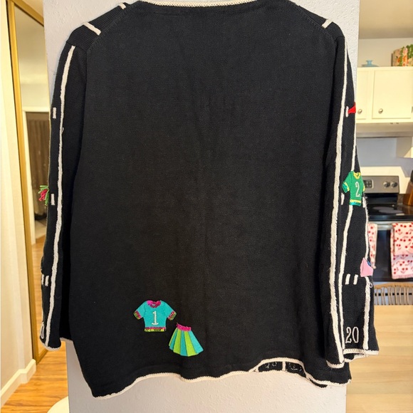 Vintage Michael Simon Football Cardigan - Picture 2 of 3